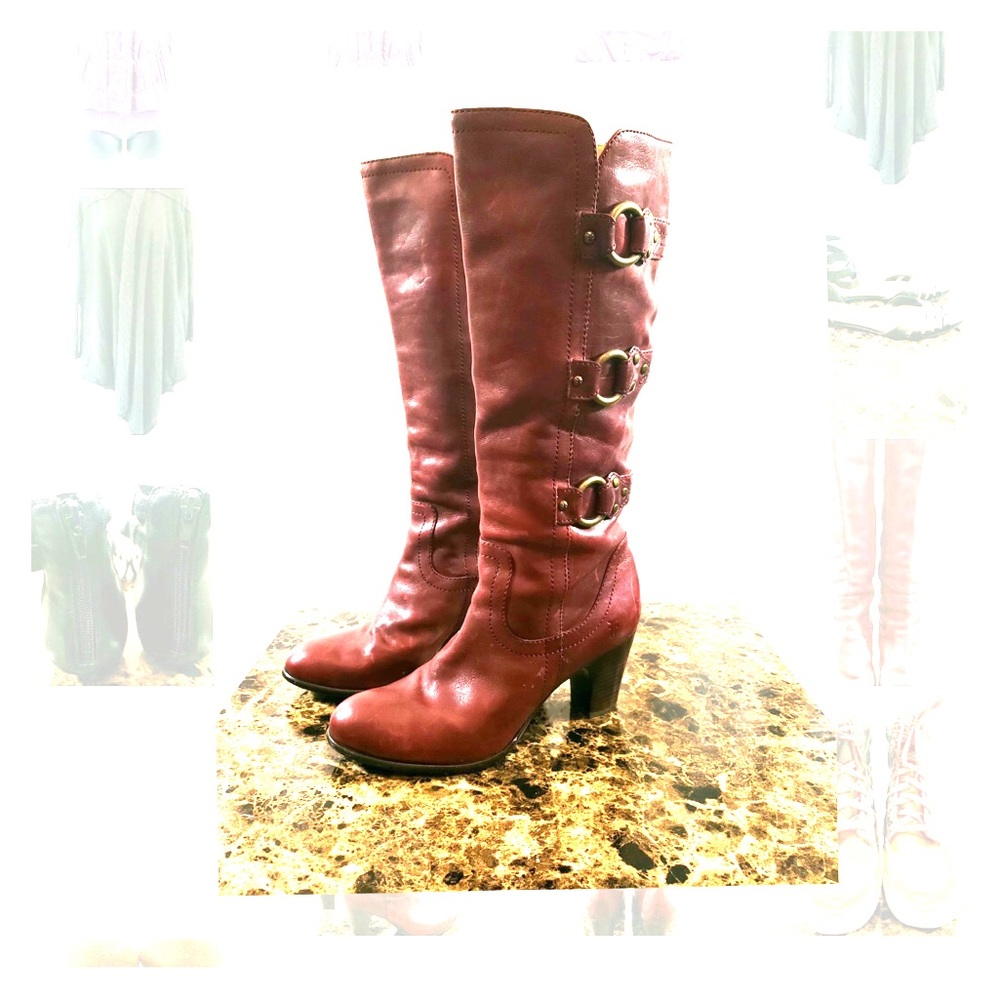 Fry heeled tall boots